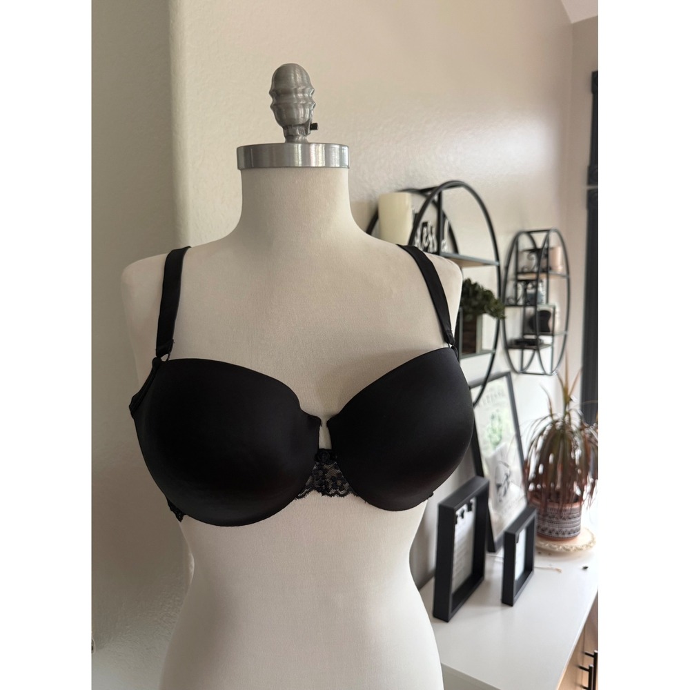 Cacique 2 Pack Smooth Push Up Demi Lace Back Underwire Bras Black Beige 
42B NWT